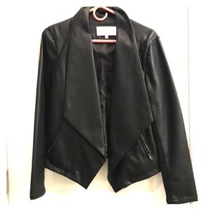 Cupcakes & Cashmere Vegan Leather Market Jacket